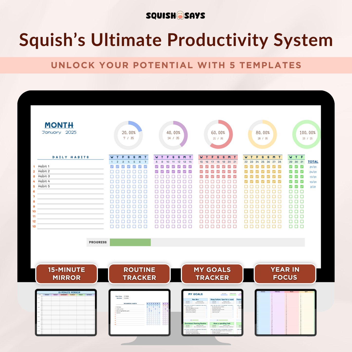 Squish's Ultimate Productivity System