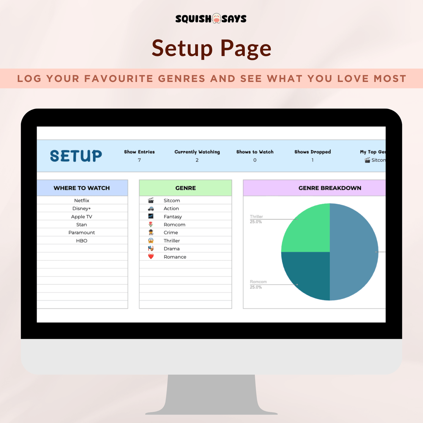 Movies & TV Shows Tracker - Squishsays