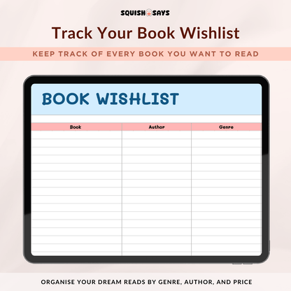 Book Tracker - Squishsays