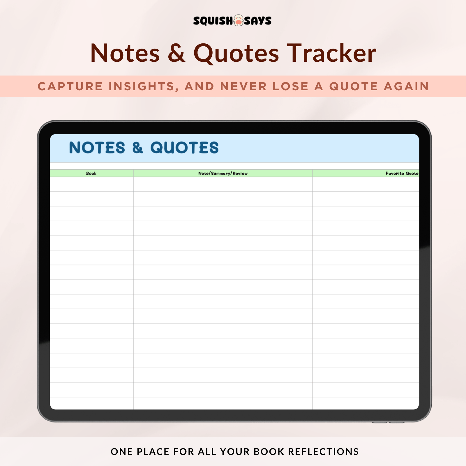 Book Tracker - Squishsays