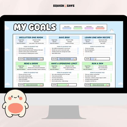 My Goals Tracker - Squishsays