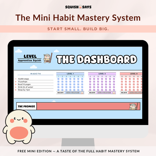 The Mini Habit Mastery System - Squishsays